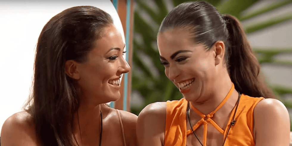 Sophie Gradon, Katie Salmon, Love Island 2016 Sophie Gradon, Katie Salmon, Love Island 2016
