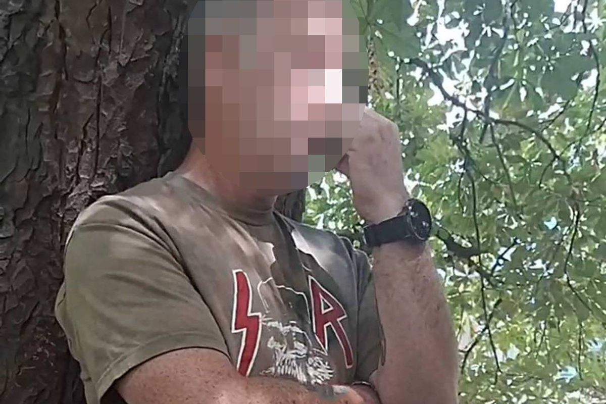 A still from the video posted to Facebook by Justice Re-Born, a paedophile hunter group
