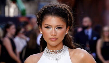 Zendaya wears shimmering white outfit at The Odyssey premiere