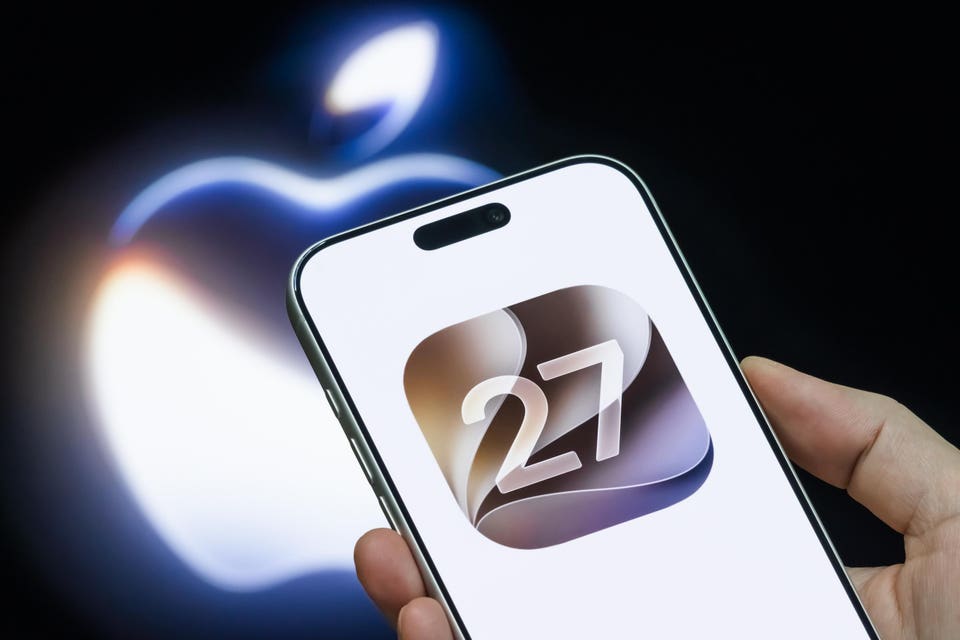 Apple iOS 27 Logo Displayed on Smartphone Following WWDC 2026 Announcement