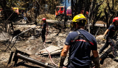 Wildfires in southern France forces thousands from their homes