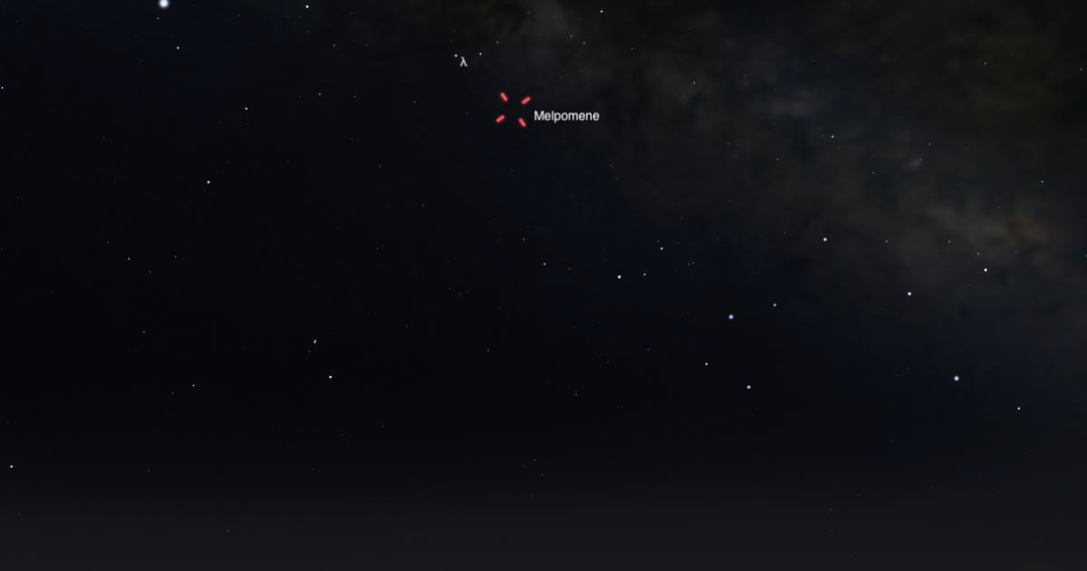 The Sky Today on Wednesday, July 8: Asteroid Melpomene at opposition