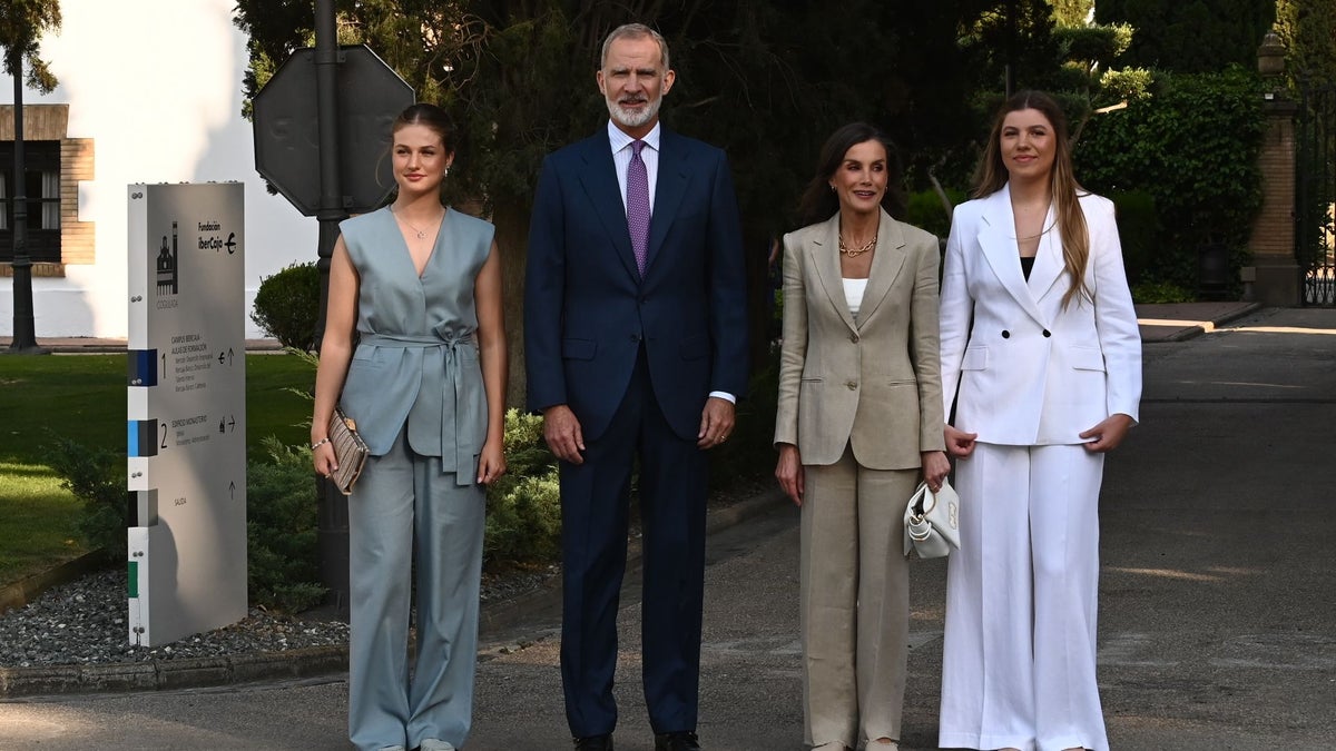 Princess Leonor joins King Felipe and Queen Letizia for Infanta Sofía's big day