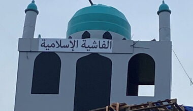 Police say mosque replica on top of loyalist bonfire is hate crime