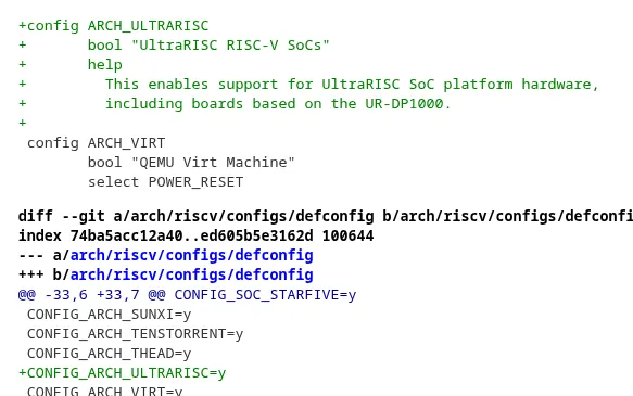 UltraRISC Kconfig