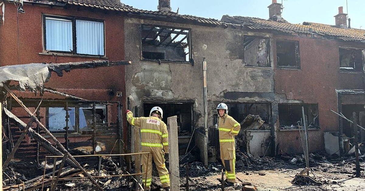 Fire which destroyed homes ‘likely caused by embers from nearby bonfire’