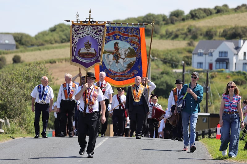 The Orange Order parade that took place in Rossnowlagh, Co Donegal on July 11th. Photo: Bryan O’Brien/The Irish Times   