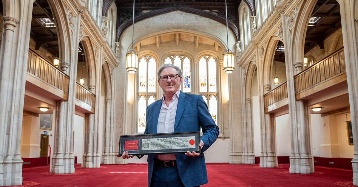 Adrian Dunbar: Receiving Freedom of the City of London is ‘full circle’ moment