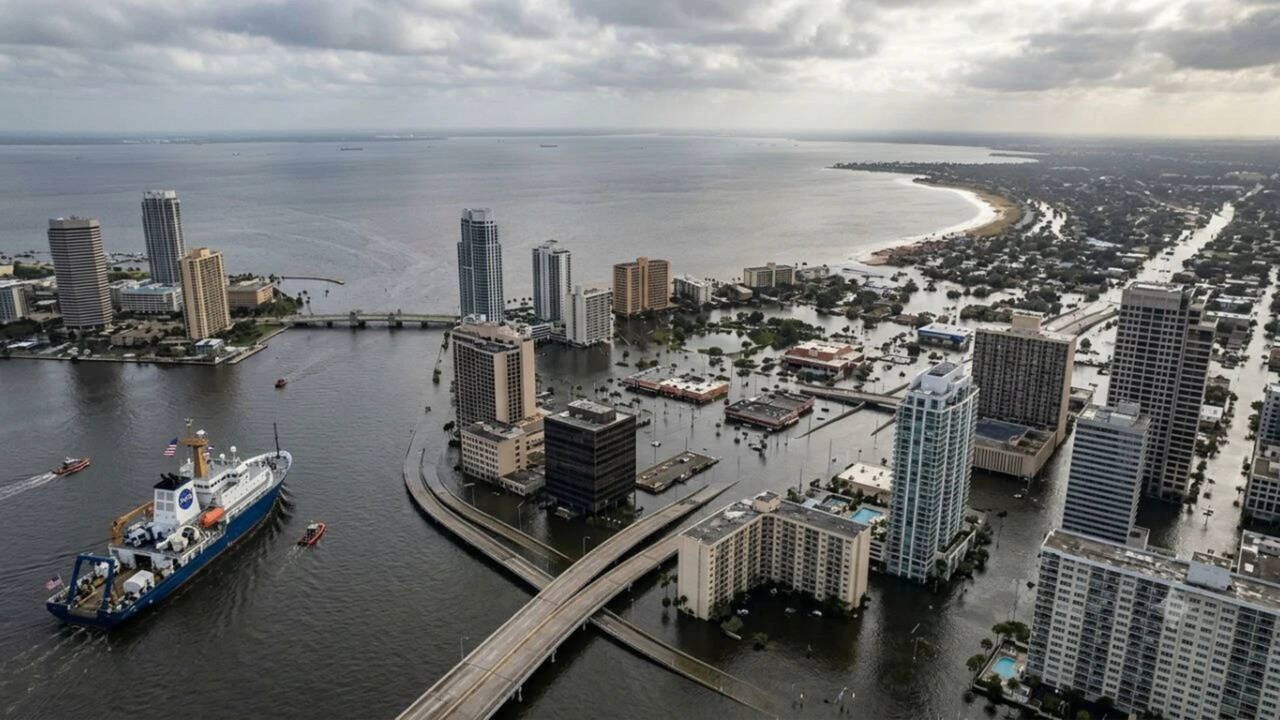 Nasa warns: Many US coastal cities could go underwater by 2050, with the Gulf Coast facing the biggest rise |