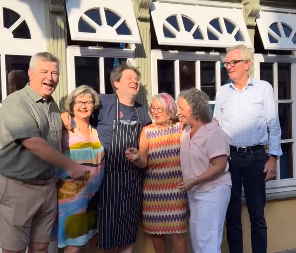 Changing hands between the old and new owners of Aherne's Seafood Restaurant and Townhouse