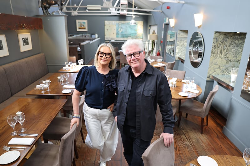 Máire and Paul Flynn of The Tannery restaurant in Dungarvan, Co Waterford.
Photograph: Dara Mac Dónaill