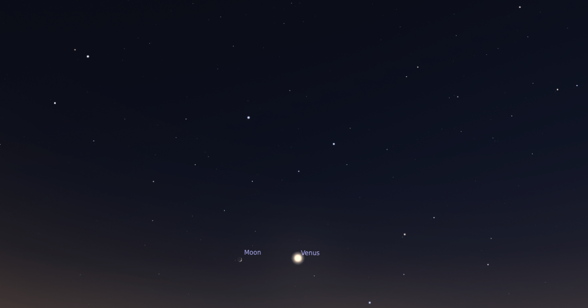 The Sky Today on Friday, July 17: The Moon skims south of Venus