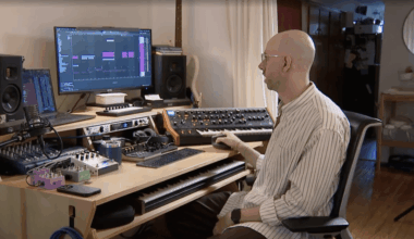 Let’s ogle the fun gear in the studio of World Cup theme composer Zach Golden.