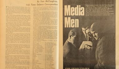Leafing through a discovered magazine from 1966 a glaring absence struck me – The Irish Times