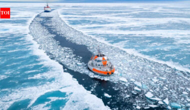 A floating 'igloo' research station has left France for the Arctic, where it will drift with polar ice to study climate change and life in one of Earth’s harshest environments
