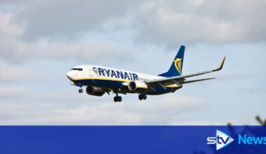 Early morning Ryanair flight to Edinburgh Airport declares mid-air emergency