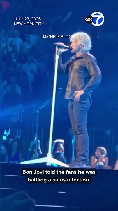Bon Jovi cancels concert due to sinus infection - YouTube