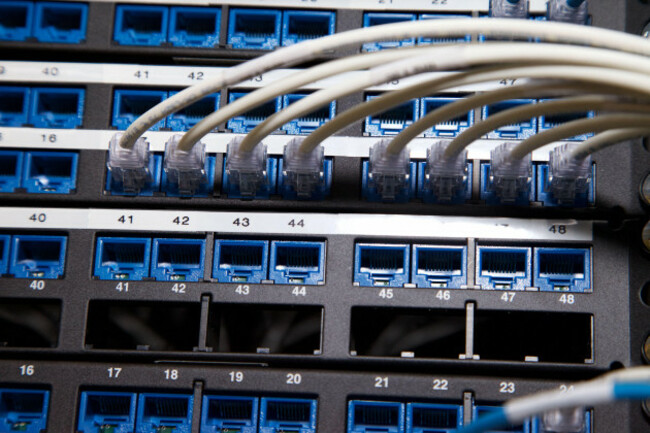 close-up-shot-of-router-cables-in-a-data-centre-cabinet