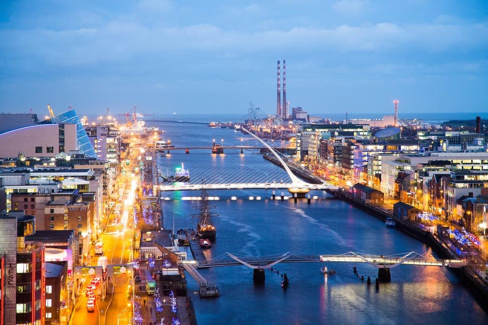 Dublin Docklands at night