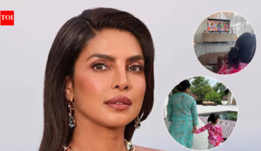 Priyanka Chopra: 'Who would've thought?': Priyanka Chopra on daughter Malti Marie watching her 'Tune Maari Entriyaan' song; drops pic of little one's reunion with grandmom | Hindi Movie News