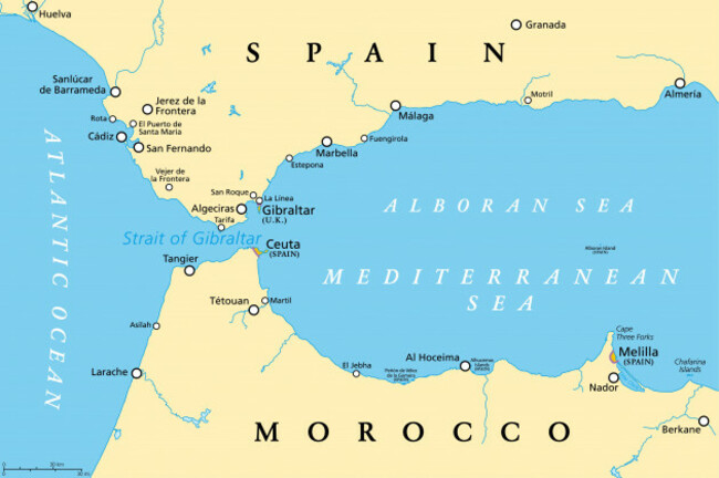 strait-of-gibraltar-also-known-as-straits-of-gibraltar-political-map
