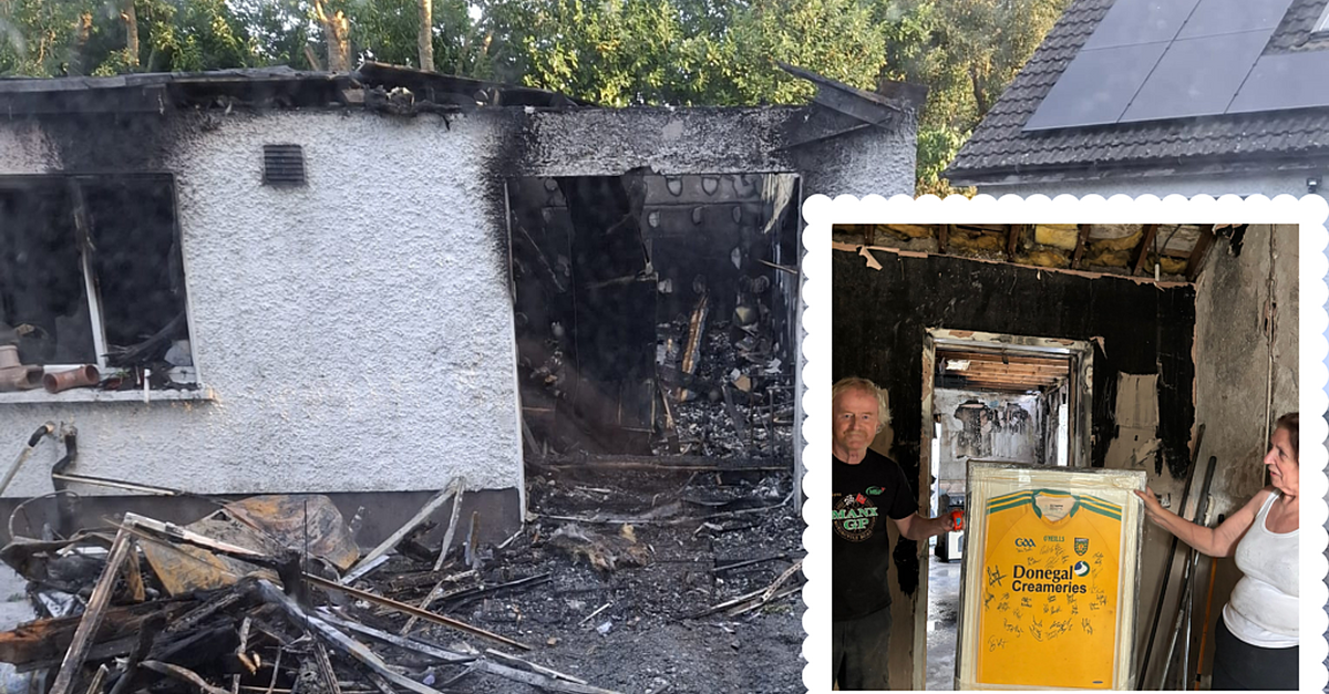 Donegal jersey unscathed as devastating fire destroys family home