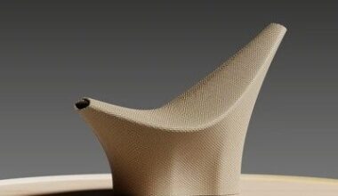 Decibel's Circular-Material 3D Printed Chair