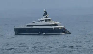 Basketball legend Michael Jordan and his yacht returns to Mallorca, off Puerto Portals