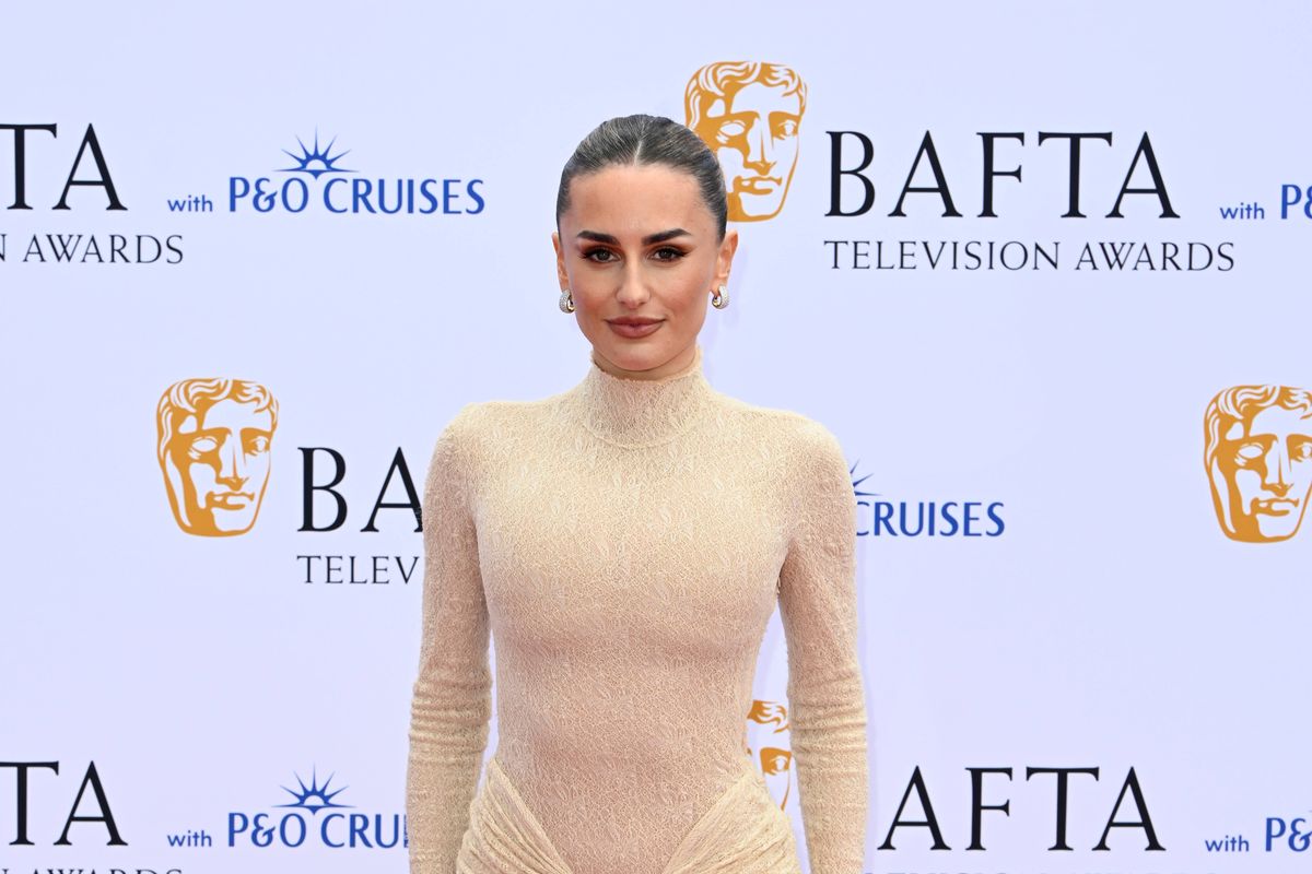 LONDON, ENGLAND - MAY 10: Amber Davies attends the BAFTA Television Awards with P&O Cruises 2026 at The Royal Festival Hall on May 10, 2026 in London, England. (Photo by Stuart C. Wilson/Getty Images)