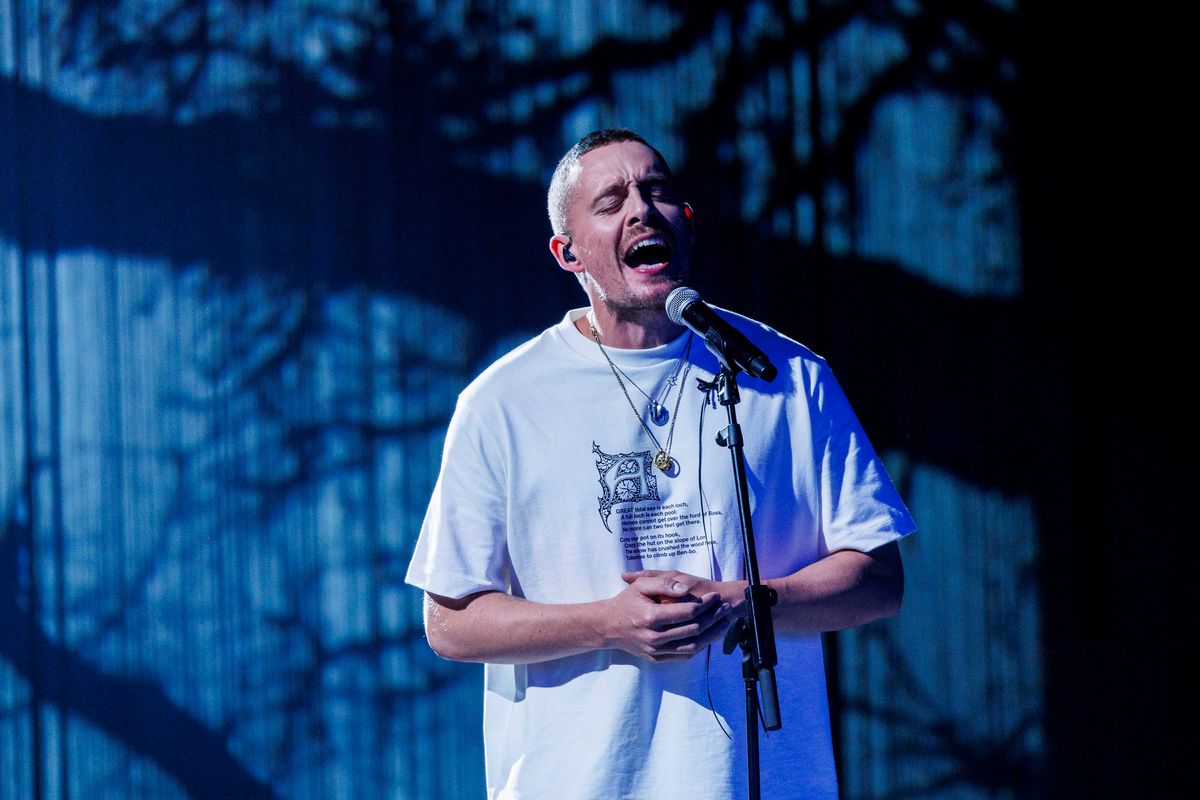 Dermot Kennedy performs at Ireland 100: An Old Song Resung, a live concert presented by RTÉ and South Wind Blows at the RDS in Dublin on October 7, 2023