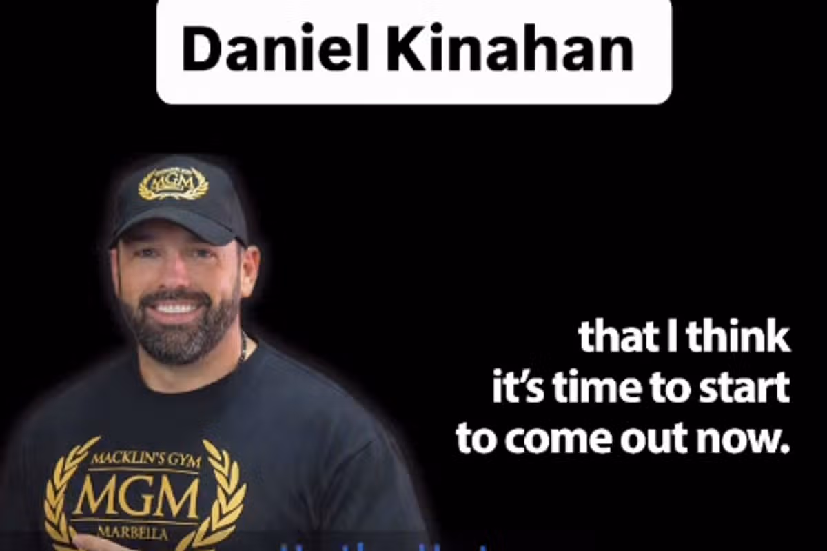 A screengrab of podcaster James English's Instagram page in which he publishes excerpts from an upcoming interview with Daniel Kinahan.