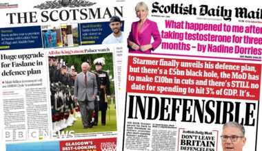 Scotland's papers: 'Huge upgrade for Faslane' and £5bn defence black hole - BBC