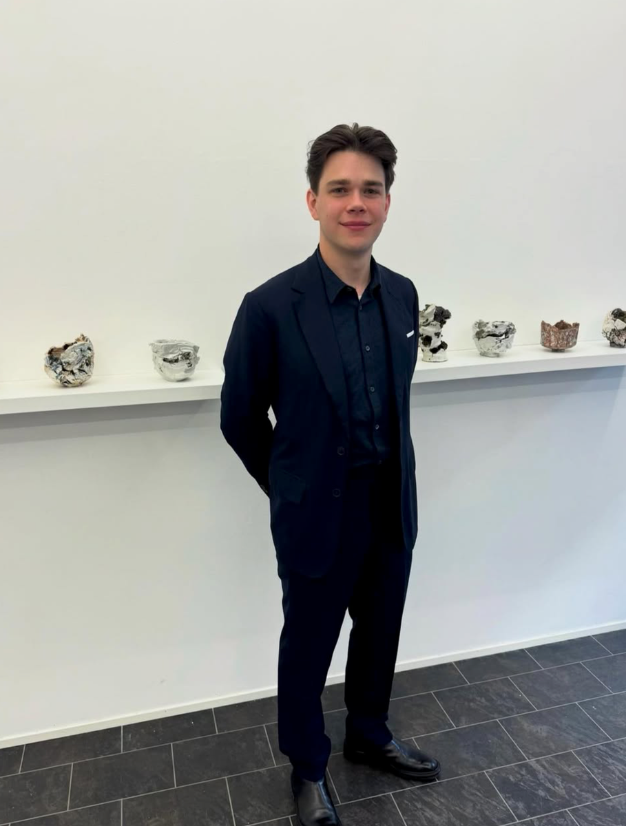 Sam Chatto proposed with a handcrafted porcelain engagement ring he made himself.