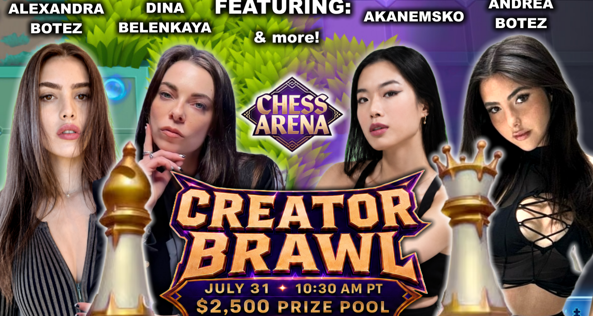 Alexandra Botez To Host Chess Arena Event With Star Creators On July 31