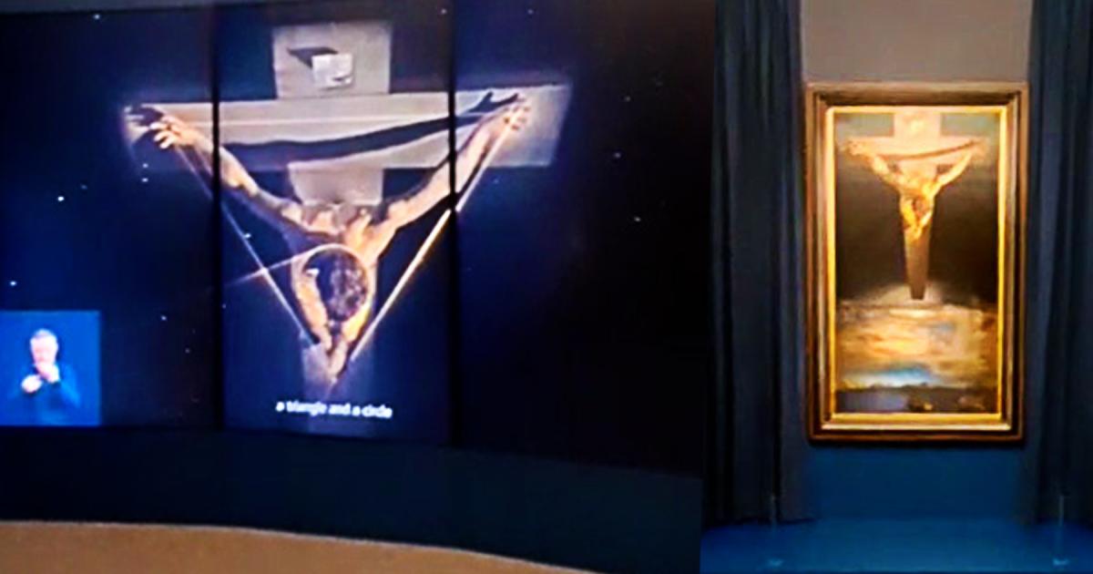 WATCH: Full view of Glasgow’s favourite Dalí painting in new home