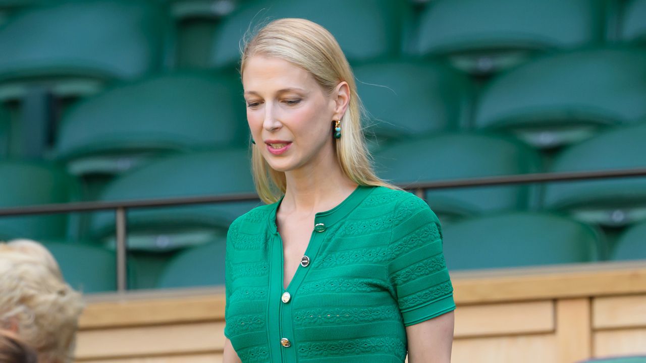 Lady Gabriella Windsor looks resplendent in green for family day out to Wimbledon