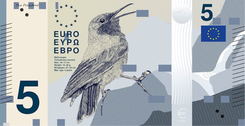 Potential new design for euro notes. Illustration: ECB