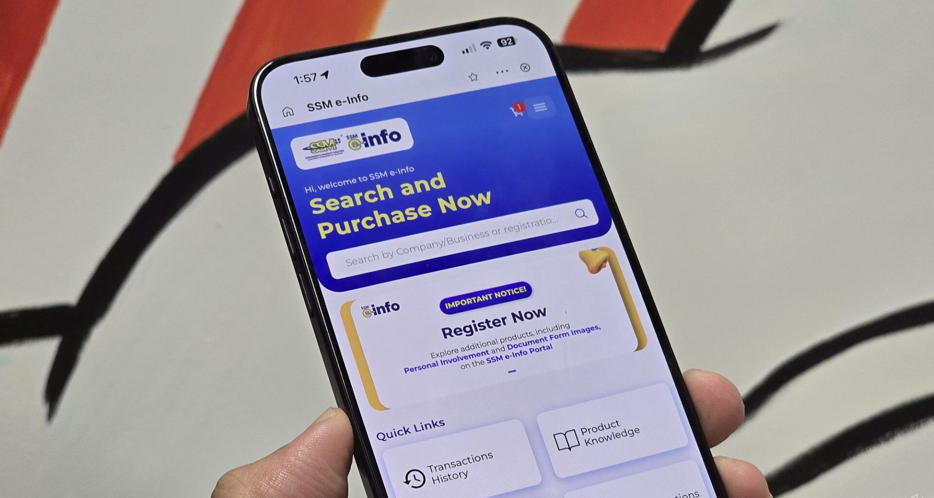 TNG eWallet now lets you search SSM company records and download official documents