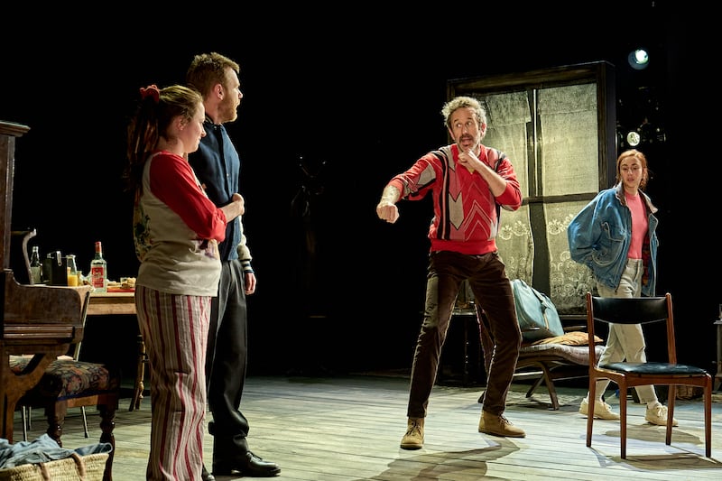 The Brightening Air: Rosie Sheehy, Brian Gleeson, Chris O'Dowd and Aisling Kearns in Conor McPherson's play during its run at the Old Vic, in London. Photograph: Manuel Harlan