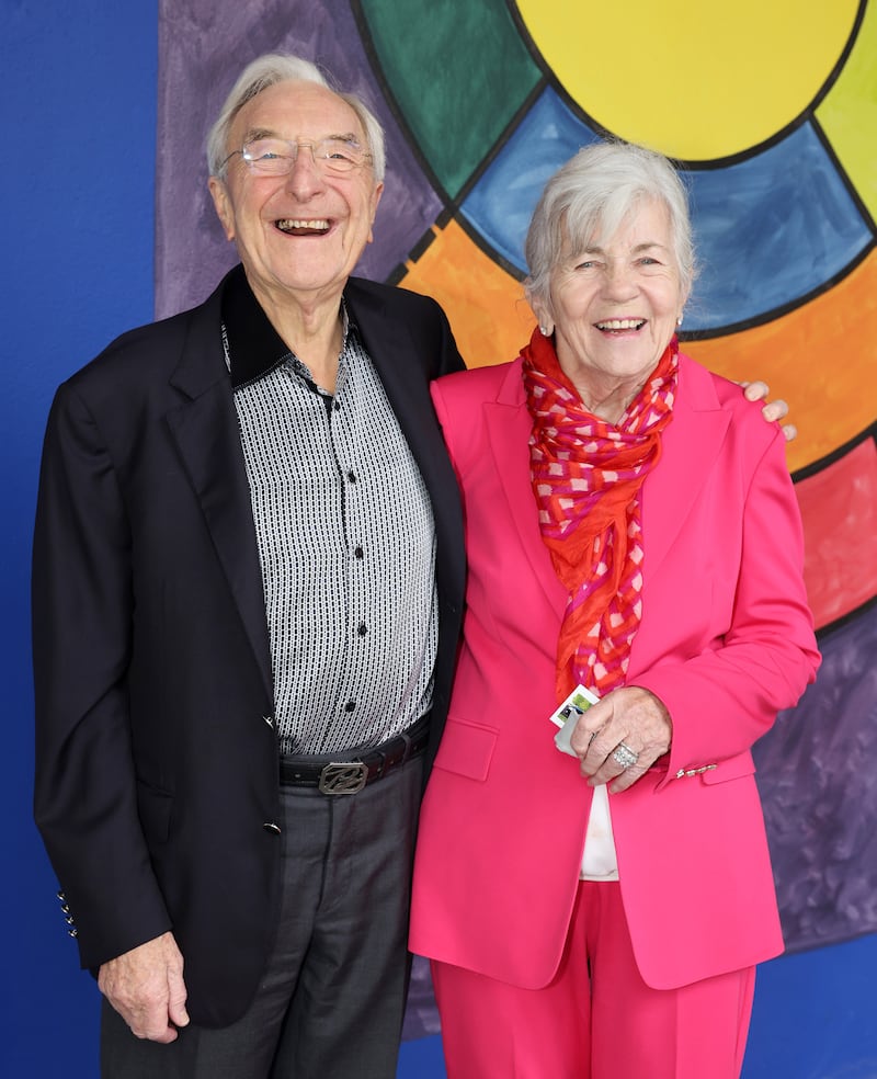 Martin and Carmel Naughton pictured at a reception to mark the opening of Championing Irish Art: The Mary and Alan Hobart Collection,  at IMMA (Irish Museum of Modern Art). Photograph: Marc O'Sullivan