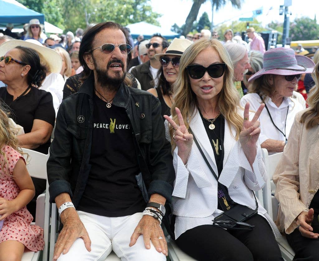L-R) Ringo Starr and Marjorie Bach have been married more than four decades 