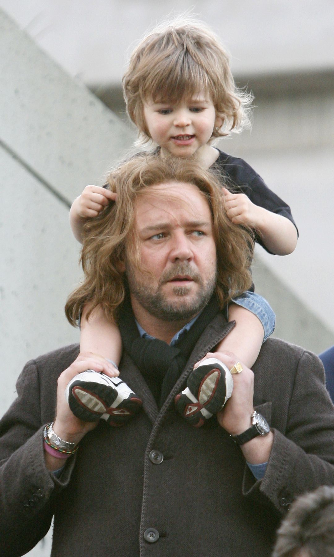 Russell Crowe celebrates his muscly son's 20th birthday with a flex; The resemblance is uncanny