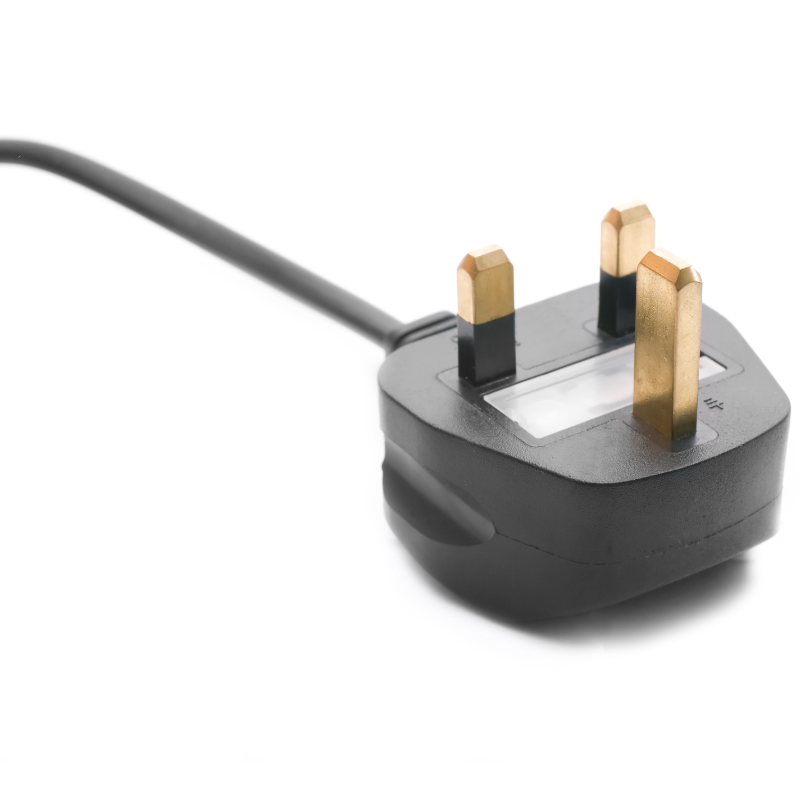 things-to-remove-from-counters electrical plug with three prongs and a power cord