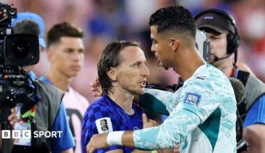 Image of Croatia's disallowed goal against Portugal