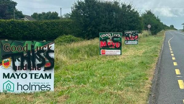 Some of the vandalised signs.