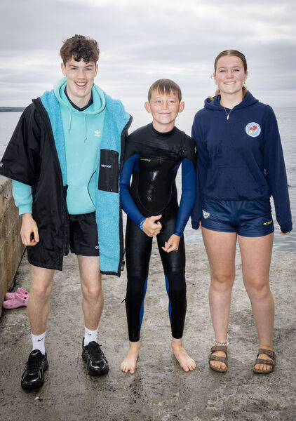  Conor, Jack and Aoibhinn, pictured at the Water Safety Ireland, Summer training camp at Newtown Cove, Tramore. Photo: Joe Evans