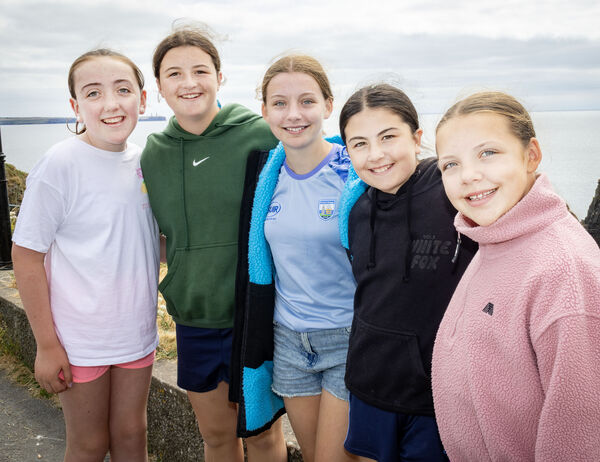  Mollie, Ava, Hanah, Orla and Katie, pictured at the Water Safety Ireland, Summer training camp at Newtown Cove, Tramore. Photo: Joe Evans