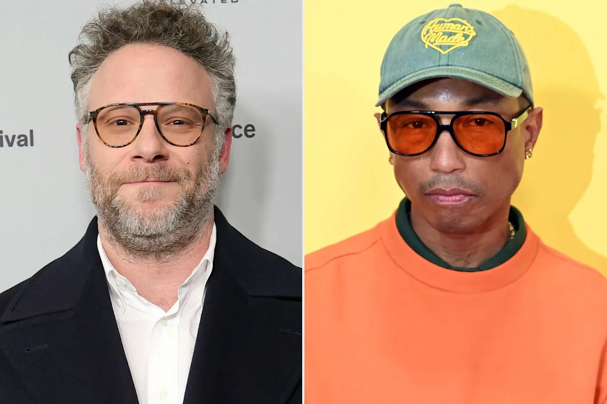 Seth Rogen shares awkward moment with “Lion King” collaborator Pharrell Williams at dinner party (exclusive)