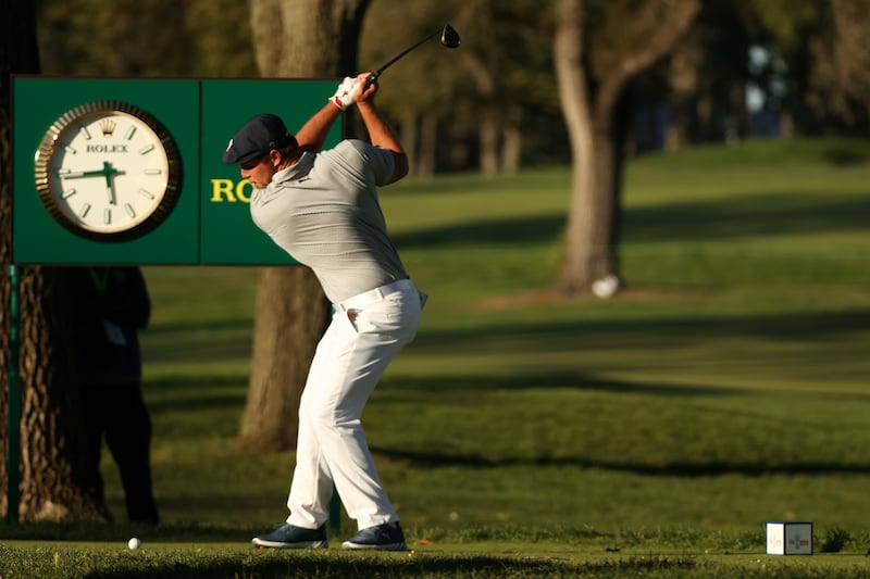 Bryson DeChambeau drives on the 18th hole during the final round of the US Open at Winged Foot Golf Club in Mamaroneck, New York in September 2020. Photograph: Gregory Shamus/Getty Images