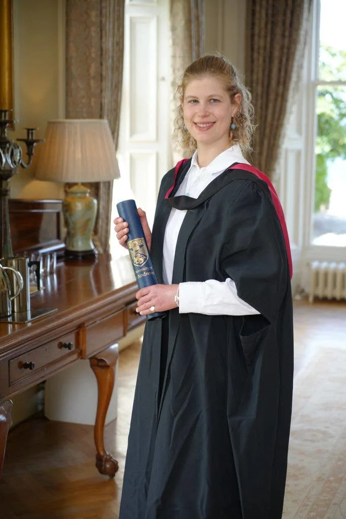 Lady Louise in her official graduation photos
